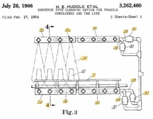 Conveyor Type Cleaning Device Patent 1966